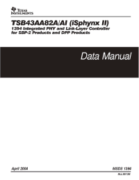 Datasheet TSB43AA82A производства TI